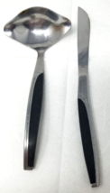 Japanese Starburst Ladle Table Knife Acrylic 2 Pieces Mid Century Modern - $23.70