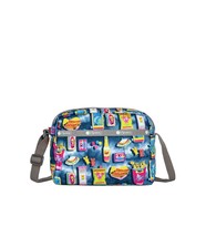 LeSportsac Beach Snacks Daniella Crossbody Bag, Vibrant Pop Art Beachy G... - $1,086.10 MXN