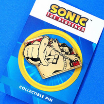 Sonic The Hedgehog Doctor Eggman Robotnik Gold Series Enamel Pin Chaos E... - £19.93 GBP