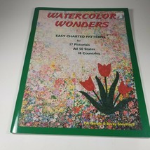 Watercolor Wonders Cross Stitch 17 pictorials 50 states 18 countries Pat... - $11.97