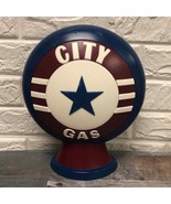 12” Gas City heavy sign kids room or man cave (with light makes lamp) - £48.28 GBP