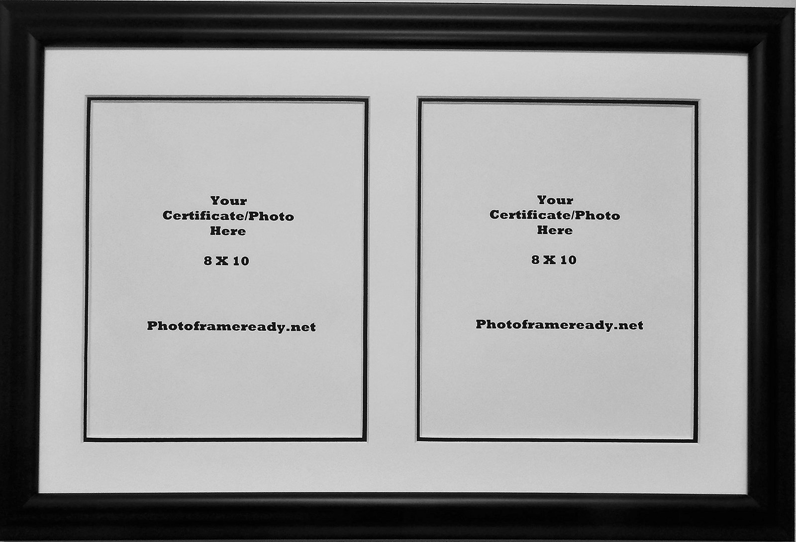 Graduation University Double 8x10 certificates or photo openings frame and matte