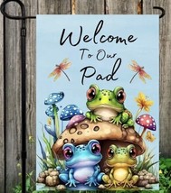 Welcome to Our Pad Beautiful Garden Flag ~ 12&quot; x 18&quot; ~ NEW! - £7.45 GBP