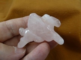(Y-PEG-RU-579) Rose quartz crystal mythical PEGASUS flying winged horse ... - $351.58 MXN