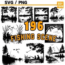 fishing scene bundle - $2.98