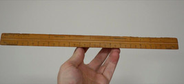 Vintage West Germany Boxwood Triangular Paragon Scale Ruler Compass 1246 - $19.99