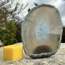 Agate Crystal Slice - Authentic Healing Display Stone, CERTIFIED - £9.12 GBP