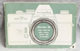 Vintage Minolta SRT-101 Product Instruction Guide Brochure Booklet Manua... - £29.77 GBP