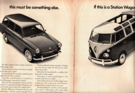 1965 VW Volkswagen Station Wagon Squareback Vintage Print Ad e6 - $25.98