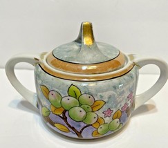 Noritake Sugar Bowl Lemon Tree Vintage Hand Painted with Handles and Lid - £13.23 GBP
