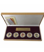 2008 Beijing Olympics The Mascots Commemorative Medallion Set Gold Silve... - £52.71 GBP