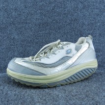 SKECHERS Shape-Ups Women Sneaker Shoes White Leather Lace Up Size 9 Medium - £19.55 GBP