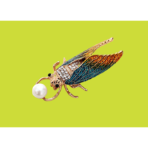 Enamel Cicada Brooch - £19.75 GBP