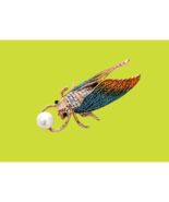 Enamel Cicada Brooch - £20.03 GBP