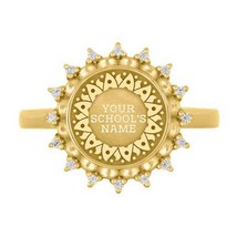 Noor High School Class Ring - University Collection | Customizable Silver 925 - £102.50 GBP