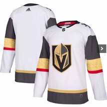 Men&#39;s Vegas Golden Knights adidas White Away Authentic Blank Jersey sz 54 - £96.23 GBP