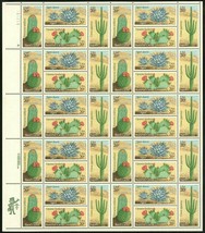 Desert Cactus Plants Sheet of 40 - 20 Cent Postage Stamps 1945a - Stuart Katz - £24.01 GBP