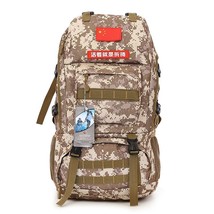 Men&#39;s 65L  Canvas Camouflage Sport Backpack Travel Outdoor Hiking Climbing Campi - £60.03 GBP