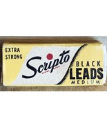 Vintage Box SCRIPTO Extra Strong Black Leads Standard Medium Wood Case H... - $136.66 MXN