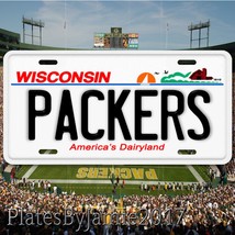 Green Bay Packers Wisconsin Aluminum Metal License Plate Tag NFC NFL New... - £15.53 GBP