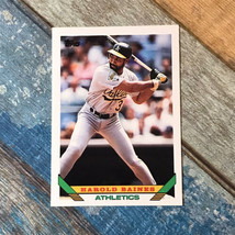 1993 Topps Baseball Harold Baines #345 Oakland Athletics A’s - $1.50