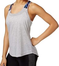 Ideology Womens Printed Racerback Tank Top Color Heather Grey Size XX-Large - £34.21 GBP