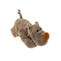 MagNICI Rhino Brown Stuffed Toy Animal Magnet in Paws 5 inches - $11.50