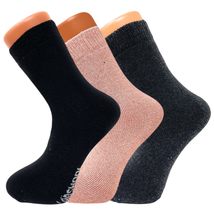 AWS/American Made Women&#39;s Insulated Thermal Socks Lambs Wool Seamless To... - $8.42