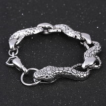 Top Quality Men Bracelet Bangle 316L Stainless Steel Jewelry Vintage Punk Charms - £11.07 GBP