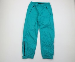 Vtg 90s Eddie Bauer Mens Small Ultrex Waterproof Lined Cuffed Joggers Pants Teal - £45.14 GBP