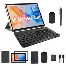 2023 Newest 2 In 1 Tablet, 10 Inch Android 11 Tablet With Keyboard, 4Gb+64Gb, Ta - £87.92 GBP