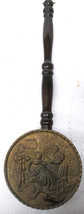 Trivet Wall Hanging Brass Metal Hot Plate utensils Holder Vintage - $26.01 CAD