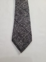 Paisley &amp; Gray Wool Blend Tie Gray Black Mens Necktie Skinny - £9.24 GBP