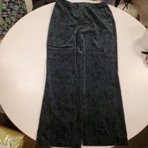 Dana Buchman Women&#39;s Black Peacock Patterned Pants, Petite Size 12 - £31.84 GBP