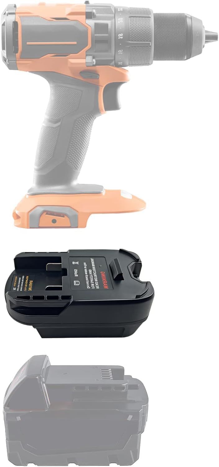 Dm18Ar Battery Adapter For Ridgid Aeg Tools, Work For Dewalt 20V, Adapte... - $35.99