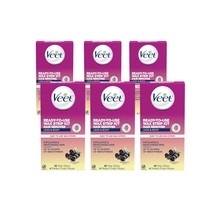 Veet Leg and Body Wax Strip Kit, 40 Wax Strips and 4 Wipes (Pack of 6) - $90.99