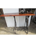 Antique Wilcox &amp; Gibbs Sewing Machine In Original Cabinet and Ornate Iro... - $2,424.80 CAD