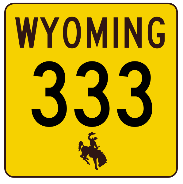 Wyoming Highway 333 Sticker R3516 Highway Sign - $1.45 - $15.95
