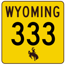 Wyoming Highway 333 Sticker R3516 Highway Sign  - £1.13 GBP+