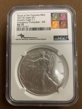 2021S- American Silver Eagle- NGC- MS70-T1-Emergency Issue- FDI- Mercant... - £184.37 GBP
