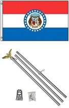 2x3 2&#39;x3&#39; State of Missouri Flag Aluminum Pole Kit - £22.33 GBP