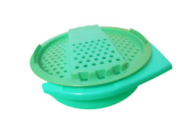 Vintage Jadite Green Tupperware Cheese Grater Veggie Shredder Slicer #786-8 - £10.28 GBP