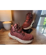 Hoka One One Shoes Womens Size 7.0 B Anacapa Mid GTX Sneaker Orange Mesh - $2,710.53 MXN