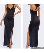 Savage x Fenty Black Glissenette Maxi Slip Dress Nighty Nightgown Linger... - £29.47 GBP