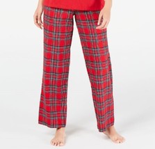 allbrand365 designer Womens Mix It Brinkley Plaid Pajama, Medium, Red - £49.69 GBP