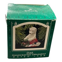 Hallmark Keepsake Dad Ornament Handcrafted With Box 1988 Polar Bear - £8.32 GBP