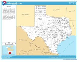 Texas State Counties w/Cities Laminated Wall Map - $193.05