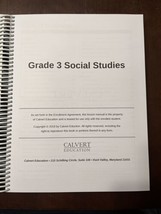 Calvert Education Social Studies Lesson Manual 3rd Third Grade Home Scho... - £22.91 GBP