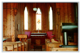 Barkerville Anglican Church  Interior Altar British Columbia Postcard Unposted - £3.84 GBP