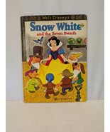 A Big Golden Book Walt Disney&#39;s Snow White and the Seven Dwarfs 1952 NICE - $24.24
